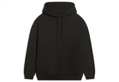 Balenciaga Embroidered Hoodie Black
