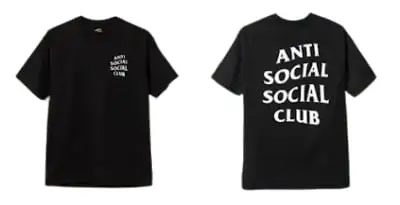 Anti Social Club Tees (24 Variants)
