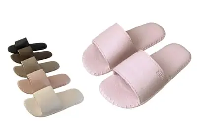 Leather slippers