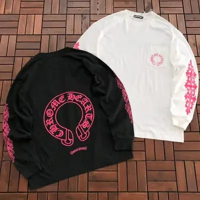 ￥~109 CH🔥OM🔥 HE🔥RTS LONG-SLEEVE 77081123 (im 185CM 70KG iwear size M in the photo)