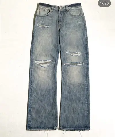 k*wo Repaired Bootcut "indigo" jeans
