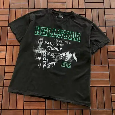 ￥~99 HELLSTAR T-SHIRT 77070607 (im 185CM 70KG iwear size M in the photo)