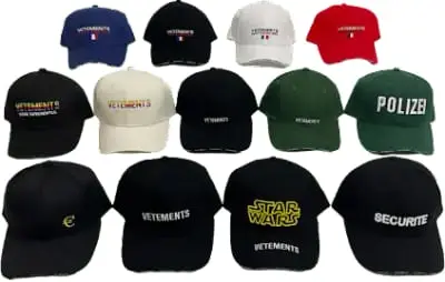 Bunch of Vetements Caps