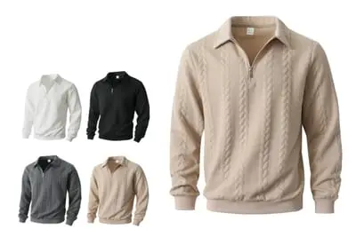 Half-open sweater