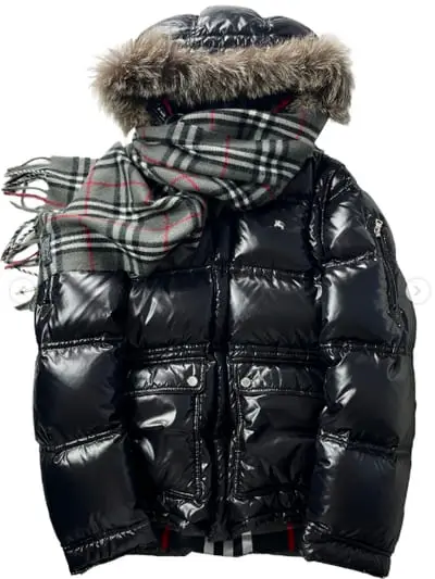 Japan Burberry Vintage Puffer - Black