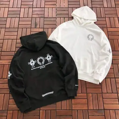 ￥~236 CH🔥OM🔥 HE🔥RTS HOODIE 66080437 (im 185CM 70KG iwear size L in the photo)