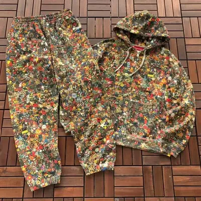 TOP￥~298 PANTS￥~219 S🔥P🔥E🔥E & MIKE KELLEY HOODIE TROUSERS FLEECE 77071618
