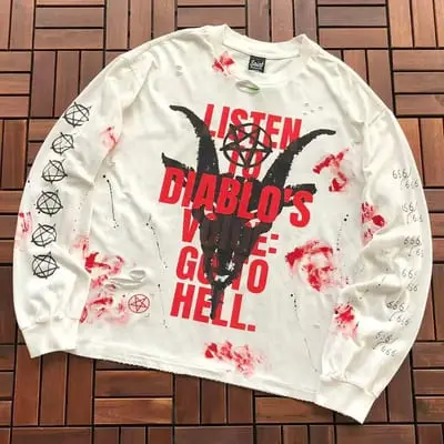 ￥ ~ 135 SAINT MICHAEL LONG-SLEEVE 55070373 (im 185CM 70KG iwear size S in the photo)