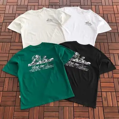 ￥~85 AI🔥E L🔥🔥N D🔥RE T-SHIRT 77030560 (im 185CM 70KG iwear size M in the photo)