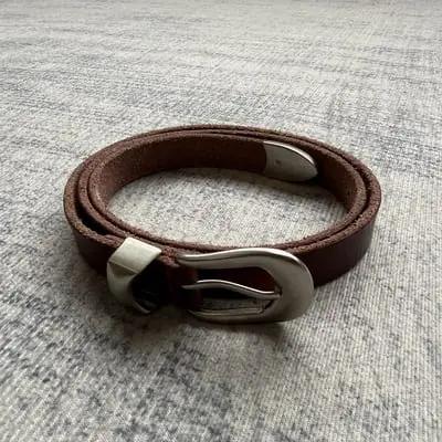 Fyredwrld Thin Leather Belt