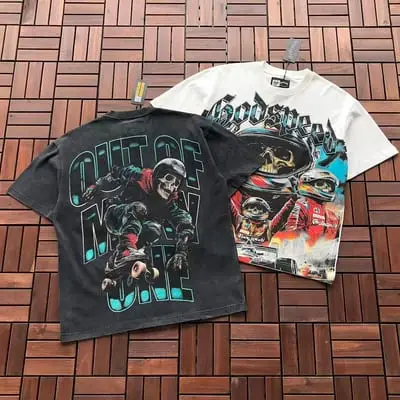 BLACK￥~89 WHITE￥~ 85 GODSPEED T-SHIRT 77072223 (im 185CM 80KG iwear size M in the photo)