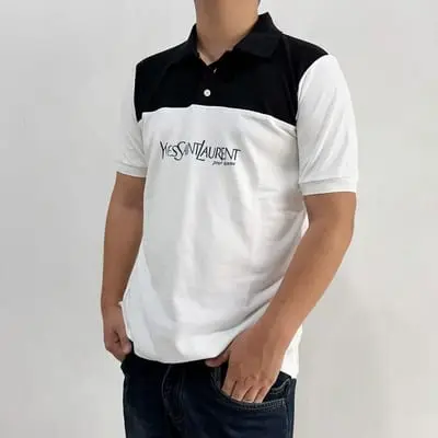 YSL Vintage Polos White