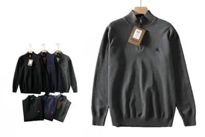Burberry Quarter Zip Sweater