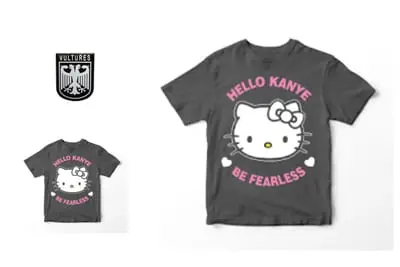 Kanye x Hello kitty T-shirt Tee