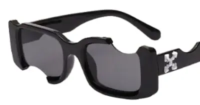 Off-White Rectangular Frame Sunglasses