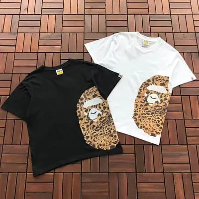 ￥~79 BAPE T-SHIRT 77070824 (im 185CM 70KG iwear size S in the photo)