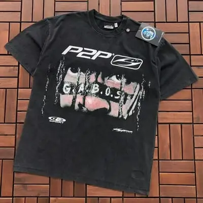 ￥~89 HELLSTAR T-SHIRT 77072253 (im 185CM 80KG iwear size M in the photo)
