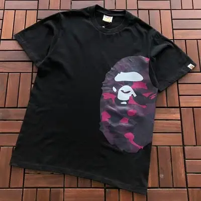￥~75 BAPE T-SHIRT 66072263 (im 185CM 70KG iwear size M in the photo)