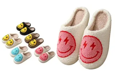 Winter plush slippers