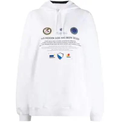 Vetements Hidden Side Seized Hoodie