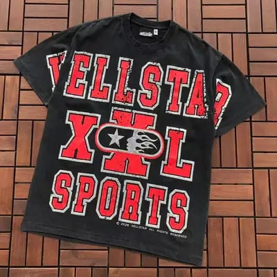 ￥~89 HELLSTAR T-SHIRT 77072286 (im 185CM 80KG iwear size M in the photo)