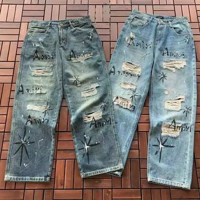 ￥~179 AMIRI JEANS 77070116 (im 185CM 80KG iwear size 31 in the photo)