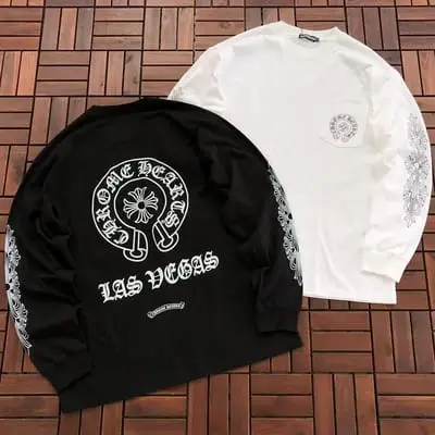 ￥~109 CH🔥OM🔥 HE🔥RTS LONG-SLEEVE 77081122 (im 185CM 70KG iwear size XL in the photo)