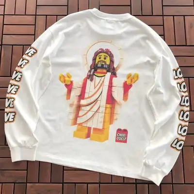 ￥ ~ 135 SAINT MICHAEL LONG-SLEEVE 55071663 (im 185CM 80KG iwear size S in the photo)