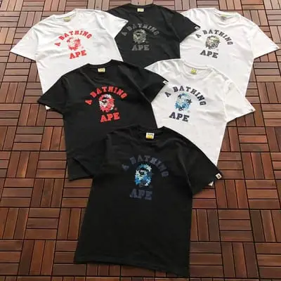 ￥~79 BAPE T-SHIRT 77070812 (im 185CM 70KG iwear size M in the photo)