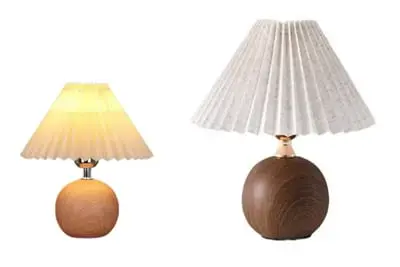 Pleated table lamp