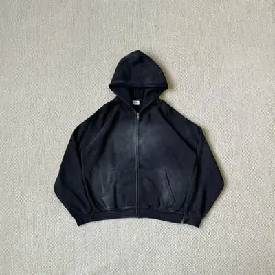 Dragonunion Dirty Fit Zip Hoodie（Black）
