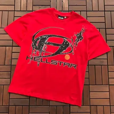 ￥~79 HELLSTAR T-SHIRT 77072271 (im 185CM 80KG iwear size M in the photo)