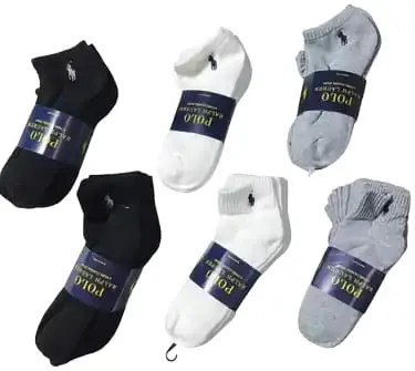 Ralph Lauren Polo Ankle Socks 6 Pack