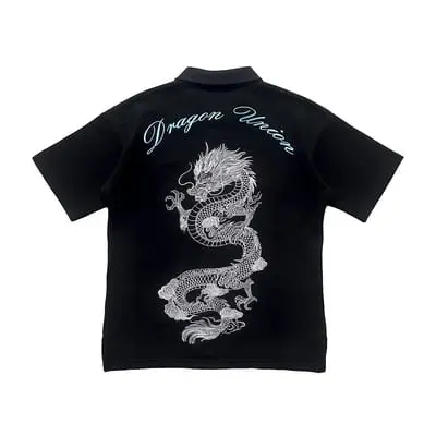 Boxy Dragon Embroidery Polo