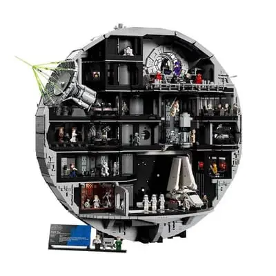 Compatible with the new LEGO Star Wars Death Star collector’s edition building block model.