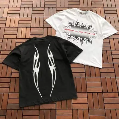 ￥~79 HELLSTAR T-SHIRT 77072219 (im 185CM 80KG iwear size M in the photo)