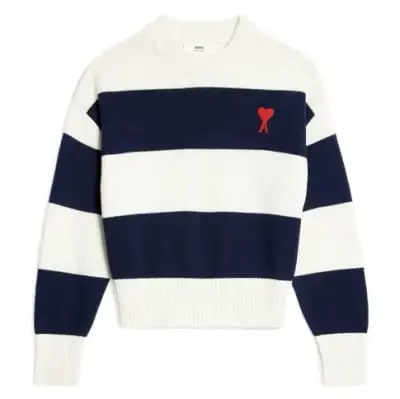 Ami Paris Striped Sweater