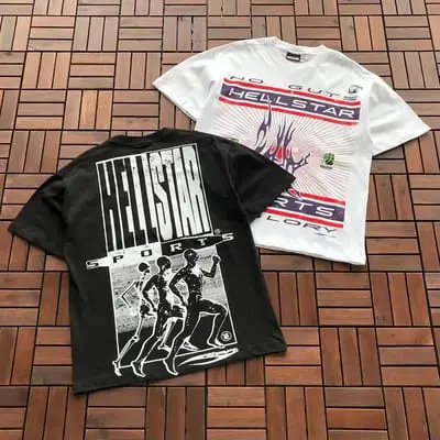 ￥~79 HELLSTAR T-SHIRT 77072218 (im 185CM 80KG iwear size M in the photo)