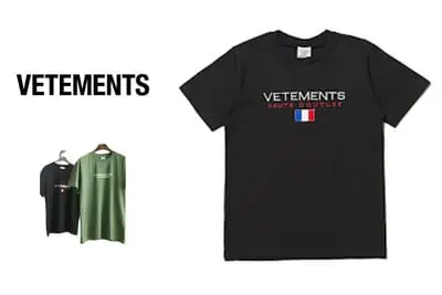 Vetements Paris T-shirt Tee