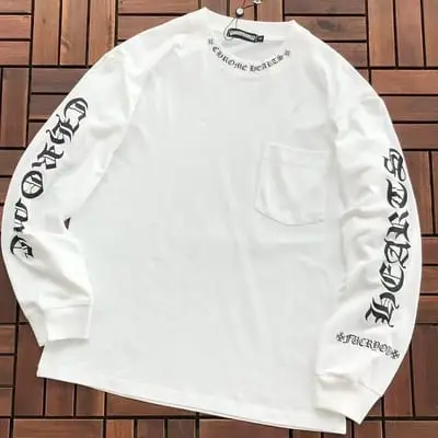 ￥~109 CH🔥OM🔥 HE🔥RTS LONG-SLEEVE 77081219 (im 185CM 70KG iwear size S in the photo)