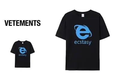 Vetements Ecstasy T-shirt Tee