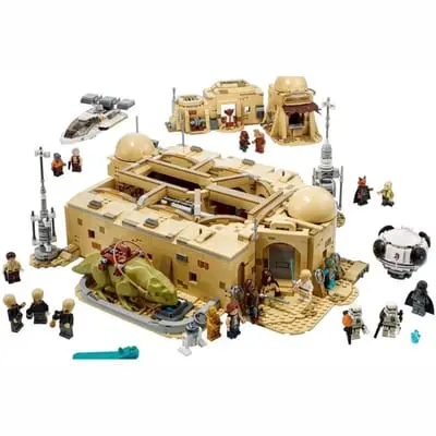 Lego-compatible Star Wars Mos Eisley Cantina building block set ?C street scene model toy