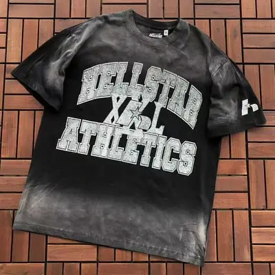 ￥~89 HELLSTAR T-SHIRT 77072251 (im 185CM 80KG iwear size M in the photo)