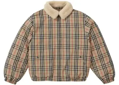 Burberry x Supreme Shearling Collar Down Puffer Jacket